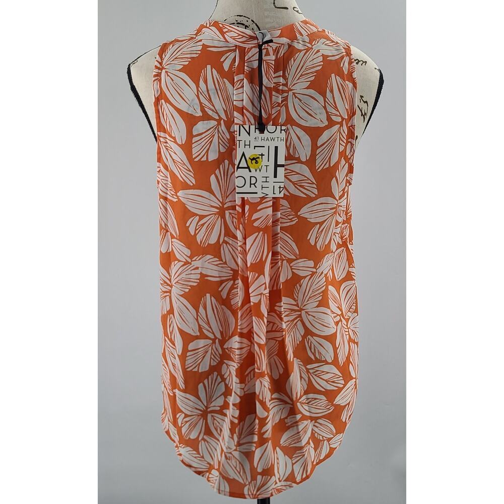 41 Hawthorn Stitch Fix tropical print orange tank size small Resort wear office - Picture 3 of 7